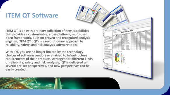 ITEM QT for reliability, safety and risk assessment software.
