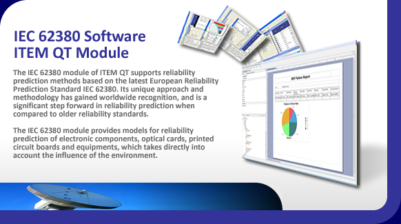 IEC 62380 software for reliability prediction of electronic components.