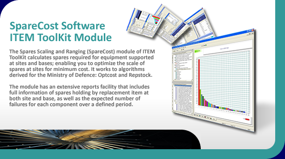 SpareCost software for spares optimization and cost based spares analysis